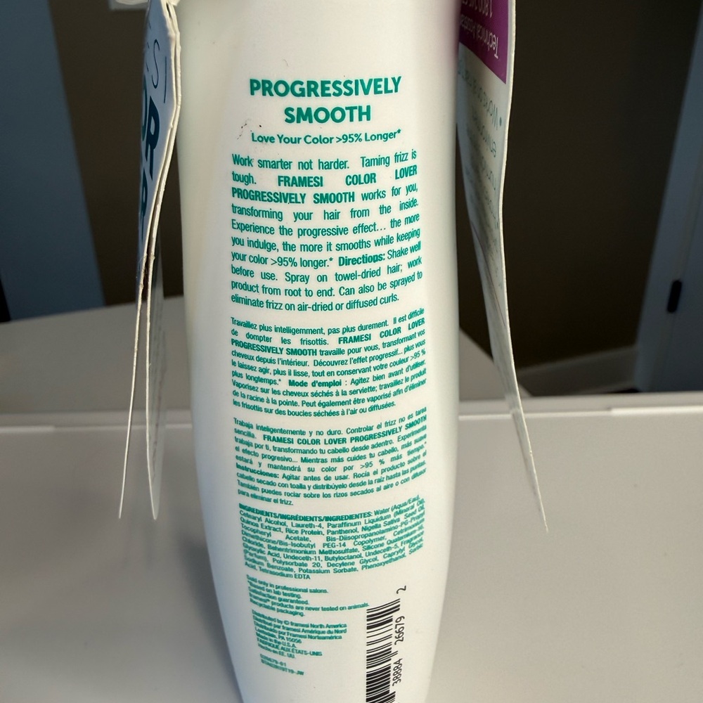 New Framesi Denim Color Lover Progressively Spray — White & Teal - Picture 4 of 5